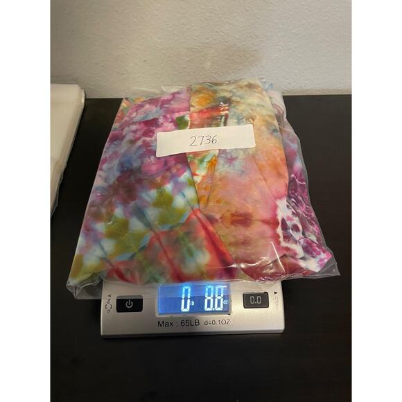 Dharma Trading Co Shirt Womens XL Multicolor Tie Dye Tunic Boho Rayon Top - Picture 7 of 7